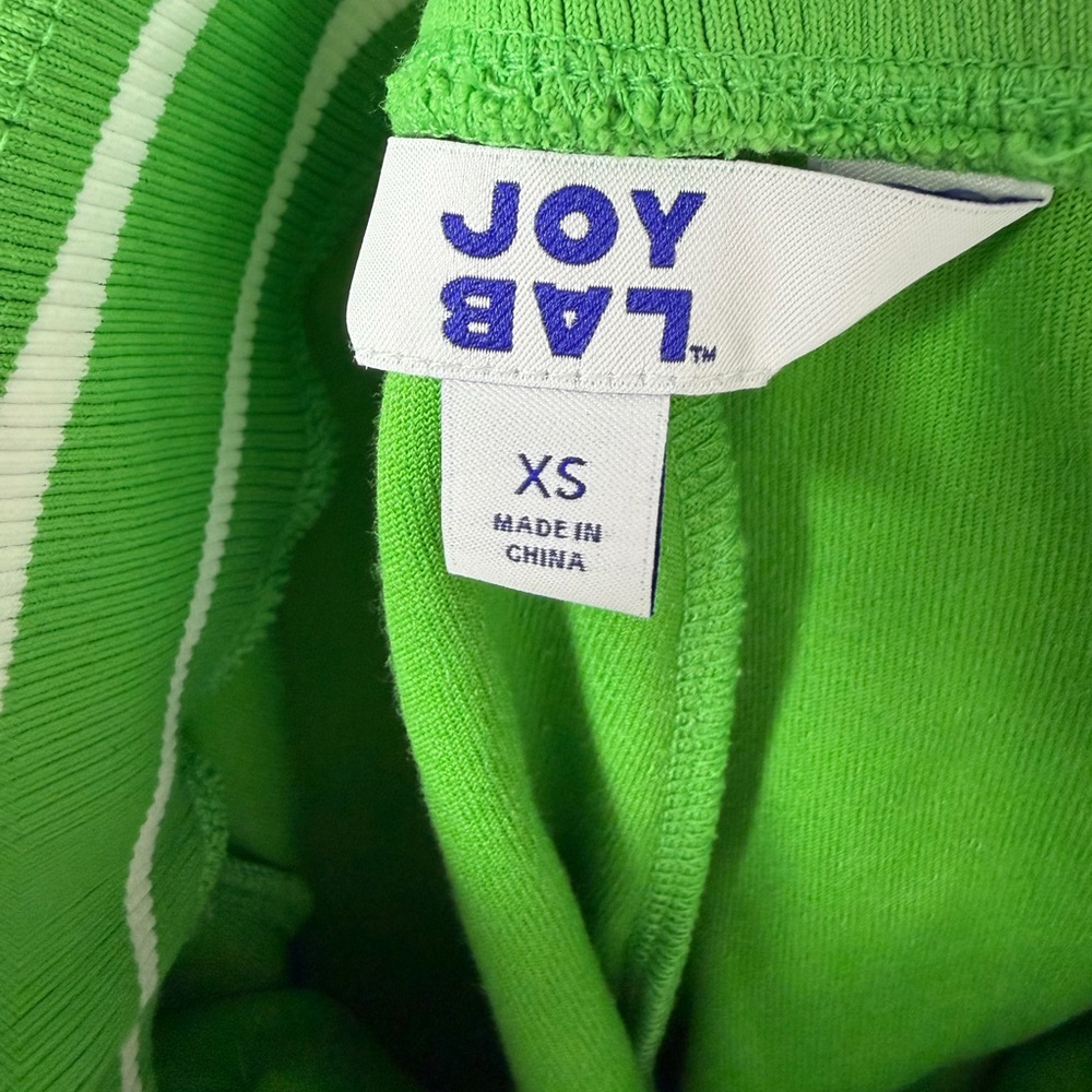 JoyLab Women's High Rise Terry Shorts,  XS - Bright Green - Picture 9 of 10